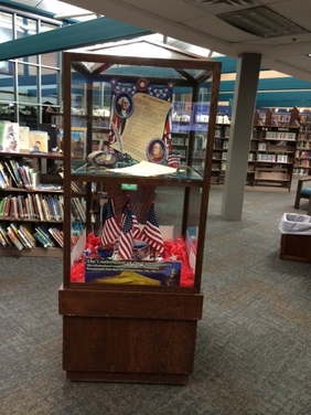 The Constitution display at the Bartlesville Public Library during the moth of September, 2014.